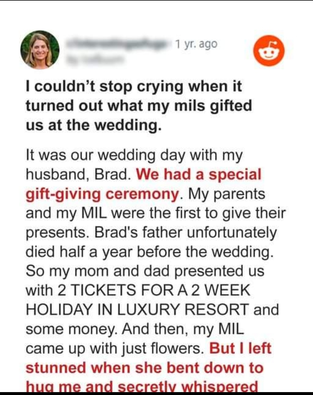 I Couldn’t Stop Crying over an Unexpected Wedding Gift Passed on through My MIL