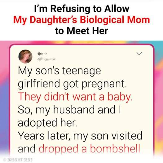 I’m Refusing to Allow My Daughter’s Biological Mom to Meet Her 