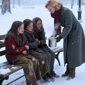 Për pesëmbëdhjetë vjet, ajo linte në heshtje vakte të ngrohta në një stol parku pikërisht në orën 6 të pasdites — Një të martë me shi, një veture e zeze ndaloi dhe një grua me kostum doli me një zarf.